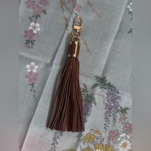 Michael Kors Brown Tassel Key Holder